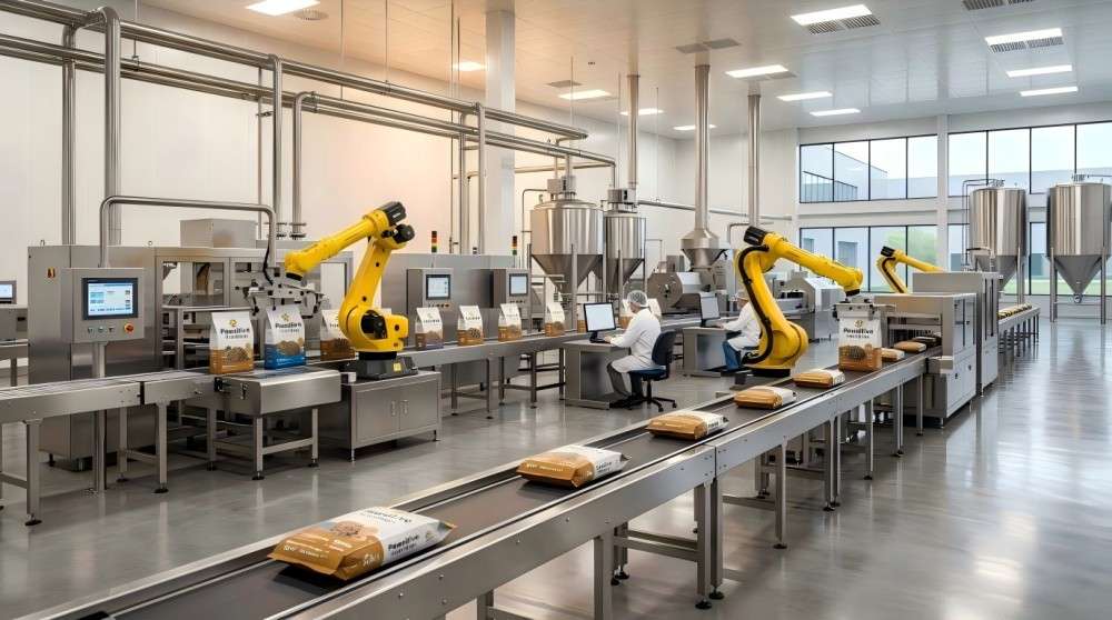 Advanced pet food OEM manufacturer factory production line in China